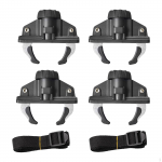 4 t&uuml;kki Auto Katuse Lastikanduri Raami Klambrid Sobivad Soontega Relssidele Raskeveokid Pagasikastide jaoks Kiired