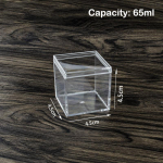 Kandiline k&otilde;rge l&auml;bipaistev plastkarp Betta aretuskast Mini kommipakendikarp 4.5*4.5*4.5cm