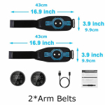 EMS-v&ouml;&ouml; Massaažikomplekt K&otilde;hu Fitnessseade Nutikas V&ouml;&ouml; Kogu Keha Lihaste Stimulatsiooni Treener USB-laetav Versioon USB Charging black