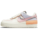 Nike Air Force 1 Shadow Oranž Kirsipink Glasuur Naiste Tennised Kreemjas Purjekas Tume Obsidiaan CI0919-111 36.5
