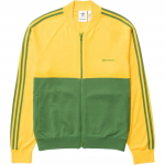 adidas x Wales Bonner Uus kootud treeningjakk Kuldne/Roheline Meeste &Uuml;ler&otilde;ivad Mitmev&auml;rviline IW1174 XS