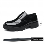 Moodsad 8/10CM K&otilde;rgust Suurendavad Meeste Kingad Mustad Kvaliteetsest Nahast Vabaaja Kingad Kontori Formaalne &Uuml;likond Meeste &Auml;rikingad Pulmakingad 37
