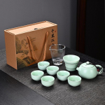 K&uuml;mneosaline komplekt, Xishi teekann, Kung Fu tee komplekt, Ding ahju komplekt, t&auml;ielik kinkekarbi komplekt, Dehua kingitused, suveniirid, v&auml;ikesed kingitused