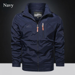 2024. aasta kiirelt kuivav meeste jope jakk Tuulejope, sportlik, kevadine ja s&uuml;gisene vaba vabaaja tuulekindel &uuml;hev&auml;rviline k&otilde;va korpusega jope 5XL tumesinine v&auml;rv