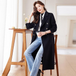 Trouman Women's Long Wool Blend Overcoat XL