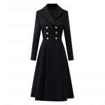 Troloman Women's Elegant Formal Winter Wool Coat XL