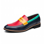 Mood Suurbritannia Retro V&auml;rvisegu lappimine Terava ninaga madalad kingad Oxford kingad Meeste vabaaja mokassiinid Formaalne kleitjalatsid Sapatos Tenis Masculino 38