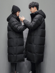 Unisex Pikk Talvine Soe Mantel - Kesk-Draamakunsti Akadeemia Stiilis Inspireeritud 3XL must