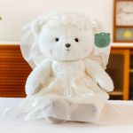 Paar Ingel Karu Pehme M&auml;nguasi Kaisukaru Nukk Pulmakleit Karu Nukk Pulma Nukk Viskamiseks Wedding Bear [30cm]