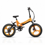 Elektriratas T&auml;iskasvanutele MIHOGO 20 750W Mootor Linnaratta Ebike 48V 12.8AH Maksimaalne s&otilde;iduulatus 100Km Kandev&otilde;ime 120Kg 7 K&auml;iku NX One-piece wheel kollane