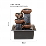 Luksuslik Feng Shui veefont&auml;&auml;n: Lauaarvuti rikkust ligimeelitav ratas elutoa v&otilde;i kontori dekoratsiooniks