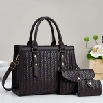 Mitmek&uuml;lgne Ema-T&uuml;tar PU K&auml;ekottide Komplekt: Suure Mahutavusega &Otilde;la- ja Crossbody Kotid 28*11*21 cm kohv
