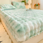 J&auml;nese pl&uuml;&uuml;sist s&uuml;gava taskuga voodilina Talvine paks soe madratsikaitse Pehme kohev kaheinimesevoodi madratsikate 200x220cm Only Sheet