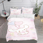 Cinnamoroll Tekikott Komplekt Tekk Voodipesu 3D Laste Voodipesu Komplekt 3-osaline 1 Tekikott Kuninglik Suurus 90X200CM