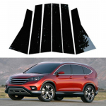 6 tk L&auml;ikiv Must Uksepoolne Liistupost Sobib HONDA CRV 2012 2013 2014 2015 2016 Akna Dekoratsioonikleepsu TarvikudKate must