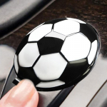 Auto k&auml;ivitusnupu kaitsekate jalgpallikujundusega, vajutusega k&auml;ivitusnupu kaitsekate, auto interj&ouml;&ouml;ri ja mootori dekoratsiooninupp United States