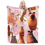 Uus saabumine Marcus the Worm Robert Help Tekid Pehme Fliis Hubased Visketekid Masinpestav 30x40in