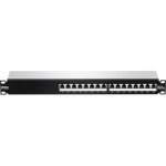 Patch panel - 16-PORT - CAT6A - Blind&eacute; - Ethernet - Noir