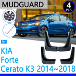 Mudguards fit for KIA Forte Cerato K3 2014~2018 2015 2016 2017 Car Accessories Mudflap Fender Auto Replacement Parts