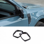 glossy black ABS Side Mirror Eyebrow Cover Trim 2pcs For Ford Maverick -