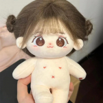 20cm Kawaii Puuvillased Nuket Anime Pl&uuml;&uuml;s T&auml;idisega Kohandatav Joonis Miaomiao Alasti Joonis Nukud Kantavad R&otilde;ivad Kleit &Uuml;les Kingitused Skeletonless