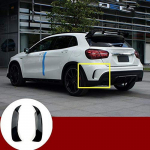 Tagumise kaitseraua spoiler &otilde;hutusava kattepaneel Benz Gla X156 Gla45 Amg 2013-2018 jaoks(Must) must