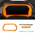 For Ford Ranger 2024 2025 LHD RHD Car Dashboard Frame Carbon fiber pattern Interior Accessories oranž