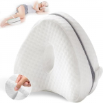 Coussin Orthop&eacute;dique Jambe et Genou | Soulage Mal I Ergonomique Mousse &agrave; M&eacute;moire | Respirant Lavable | Sangle Ajustable