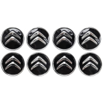 60mm Veljekeskme Katted 4tk Veljekeskme Katte Asendus Citroen C1 C2 C3 C4 C5 C6 C4L DS3 DS4 DS5 LS DS6 Grand Picasso jaoks black