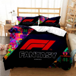Formula 1 Voodipesukomplekt Formula Tekikott tekk v&otilde;idus&otilde;iduentusiast Voodipesukomplektid Padjap&uuml;&uuml;r Voodikomplekt Poistele T&auml;iskasvanud EU Single(135*200cm)3pcs
