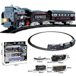 Laste retro elektriline auruveduri raudteerongide m&auml;nguasjad Klassikaline raudtee kaubarong Kiirraudteed Rongimudel Poiste m&auml;nguasjad J&otilde;ulukink