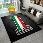 HD Aprilia Racing Mootorratta Logo Vaip Koduseks Elutoa Magamistoa Diivani Uksemati Kaunistuseks, Lasteala Vaip Libisemisvastane P&otilde;randamatt 3D 60*90cm