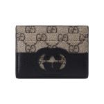 Gucci Double G seeria Double G p&otilde;imitud l&otilde;uendi ja nahast kaardihoidja Meeste aksessuaarid Must Eebenipuu 701425-K9GSG-9769 Basic Set (Bag+Dust Bag)