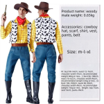 Halloween M&auml;nguasjalugu Woody Tracy Shepherd T&auml;iskasvanud Laps Cosplay Lava Kost&uuml;&uuml;m M gray