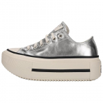 Chuck Taylor All Star Converse Lift Double Stack 'Silver Egret Black' A16406C 39.5