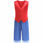 Cosplay film One Piece Luffy Sama Poiss Kaheosaline Halloween Cosplay Kaheosaline Komplekt 110cm