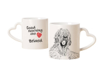 Briard, Berger de Brie - cup with a dog, adorable cup with a heart-shaped handle, universal gift from the Art-Dog brand