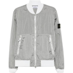 Stone Island SS25 Metallik Nailon Baseballi Kraega Piloodi T&otilde;mblukuga Sobiv Minimalistlik Jakk Meeste Jakk K1S154100019S0020-V0061 XL