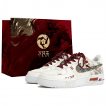 Nike Air Force 1 Wan Hua Nong, Chi Li Ying Nian, Shopping Bag Abrasion Resistant Low top Skateboard Shoes Men's CW2288-111(Team113-S-BOX) 40