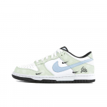 Nike Dunk Slip Resistant Abrasion Resistant Low top Skateboard Shoes Unisex Green White DD1391-100(Team354- ) 38.5