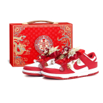 Nike Dunk Auspicious Dragon And Phoenix Low top Skateboard Shoes Unisex Red DD1873-116(Team1121-) 41 red