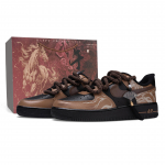 Nike Air Force 1 Uuele teekonnale tormav Kulumiskindel Madala s&auml;&auml;rega Rula kingad Unisex Must Pruun CW2288-001(Team691--) 40