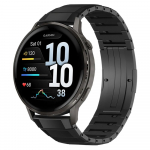 22mm titaanist metallist k&auml;ev&otilde;ru rihm Garmin Venu 4 3 2 45mm/D2 Air X15 jaoks Luksuslik kellarihm Forerunner 570 47mm 265 255 jaoks 22mm must