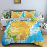 3D prinditud kaardimustriga voodipesukomplekt King Queen Twin suuruses tekikott tekk tekikott padjap&uuml;&uuml;r poistele t&uuml;drukutele t&auml;iskasvanutele 155x220cm 3pcs