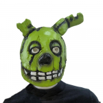 Five Nights at Freddy's Springtrap Mask &mdash; FNAF 3 M&auml;danenud J&auml;nes Lateksist Rekvisiit, Hirmutav Halloweeni Cosplay Peakate T&auml;iskasvanutele roheline