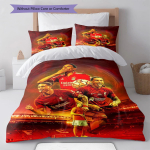 Arsenal F.C Muster Voodipesu Tekikott Komplekt Tekikott Padjap&uuml;&uuml;r Kodu Kaunistus S&uuml;nnip&auml;evakingitus (1 * tekikott + 2 * padjap&uuml;&uuml;ri, ilma s&uuml;damikuta) 135x200cm