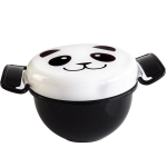 Panda kujuline L&otilde;unakarp Mikrolaineahjus kasutatav Bento konteiner sektsioonidega Karp Lauan&otilde;ud bento toidukarp Hoiustamine Kawaii panda l&otilde;unakarp white