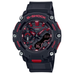 CASIO G-SHOCK GA-2200BNR-1A Ignite Red Seeria, Carbon Core Guard Struktuur, Must & Punane Sportlik Analoog-Digitaalne 20 ATM Veekindel Meeste K&auml;ekell black