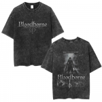 Pestud Vintage M&auml;ng Bloodborne Fear The Old Blood T-s&auml;rk Meestele Naistele Vabaaja &Uuml;le suuruse T-s&auml;rk Mehelik K&otilde;rge Kvaliteediga Puuvillased T-s&auml;rgid S