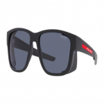 Prada Peegli logo ruudukujulised plastikp&auml;ikeseprillid unisex paaristiil must must